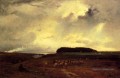 Le paysage de tempête Tonalist George Inness
